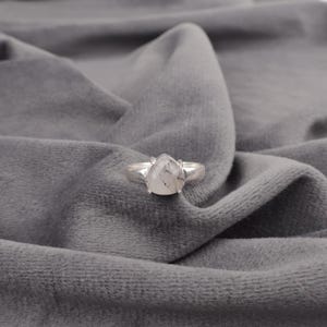 Black Rutile Ring, 925 Sterling Silver, Heart Gemstone Silver Ring, Beautiful Ring, Handmade Ring, Promise Ring, Women Ring For Gift