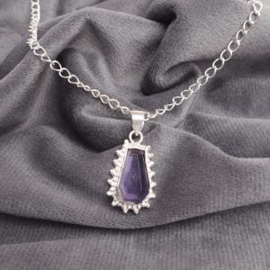 Iolite Pendant Vintage Pendant Top Quality Gemstone Jewelry 925 Sterling Silver Pendant Handmade Brand New Pendant Gift For Mother
