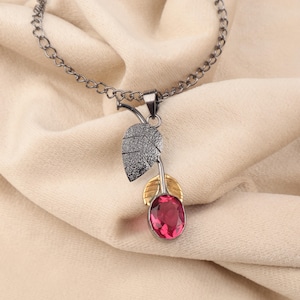 Pink Tourmaline Pendant 925 Sterling Silver Pendant Pink Tourmaline Gemstone Pendant Handmade Pendant Tourmaline Jewelry Gift For Her