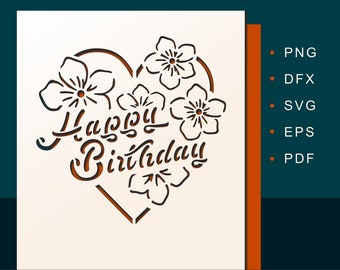Download Birthday Card Svg Etsy