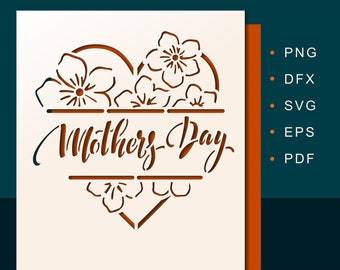 Mothers Day Card Svg Etsy