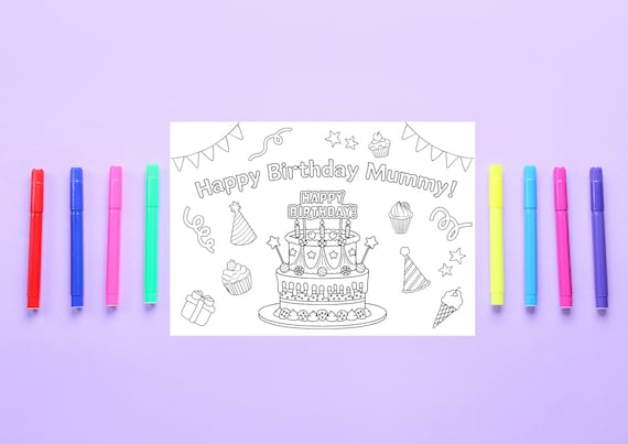 Alles Gute Zum Geburtstagskarten Zum Ausdrucken Und Ausmalen Drucke