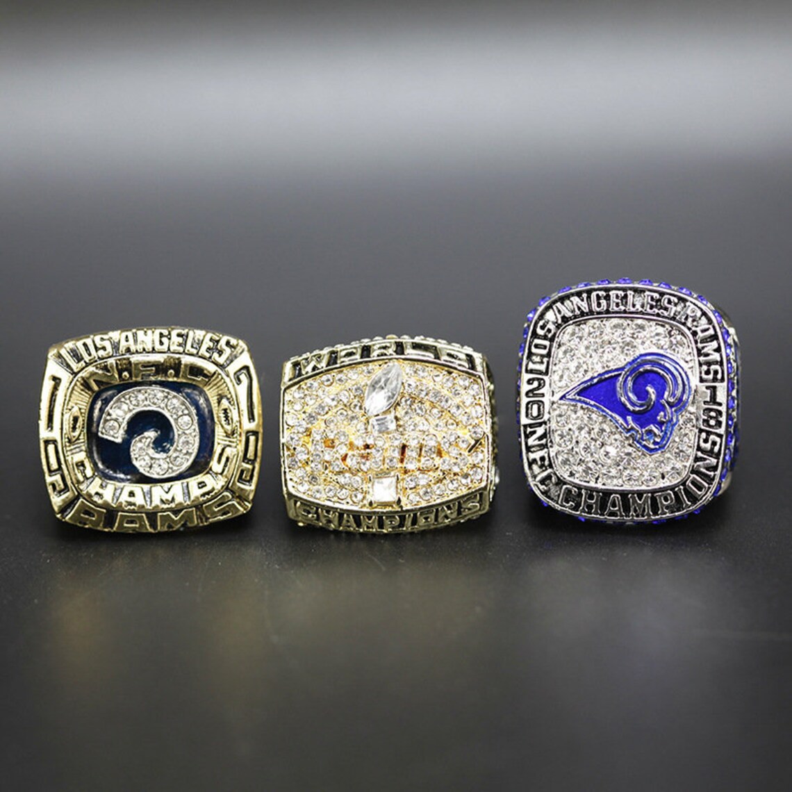 Los Angeles Rams 3 Championship Ring Set. 1999 Super Bowls Etsy