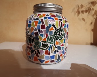 Mosaikglas Solar Tiffany Glas Deko DIY Handgemacht Raupe