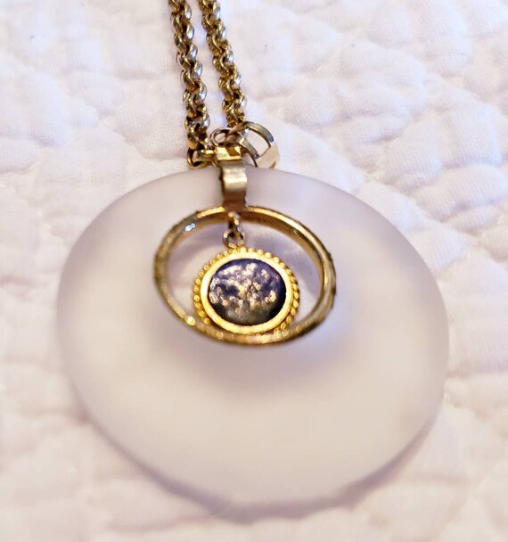 Contemporary Necklace w/Lapis Lazuli - image 2