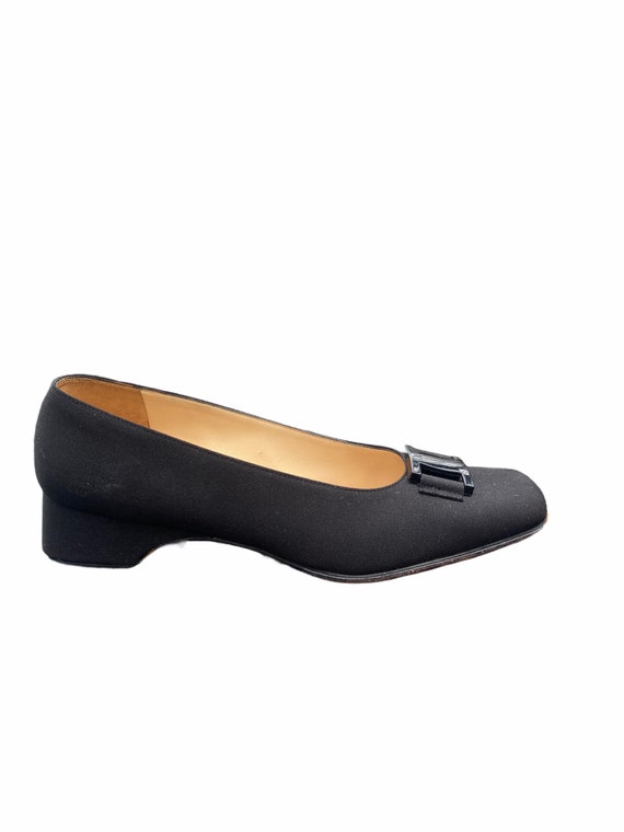 Exquisite Ferragamo Black Flats - Size 7 - image 3