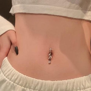 925 Sterling Silver Reverse Belly Button Ring