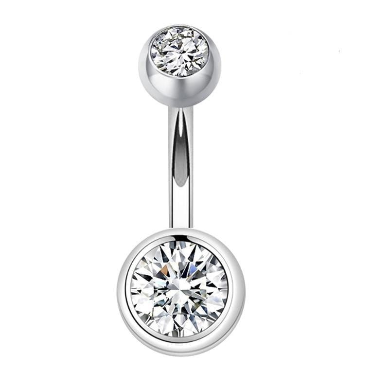 Sterling silver navel best sale ring