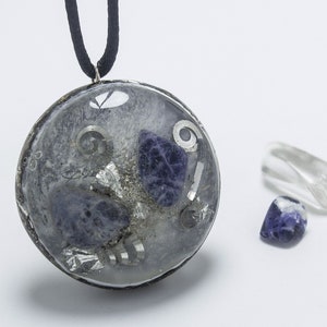 Orgonite Sodalite Pendant Necklace