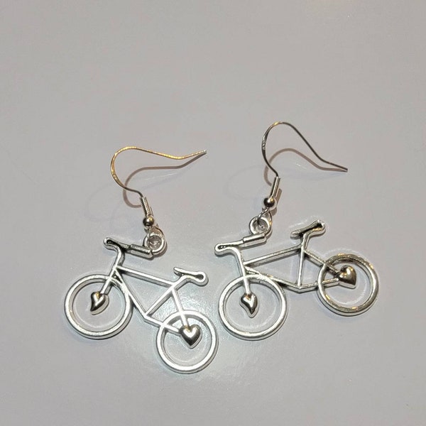 Bicycle earrings