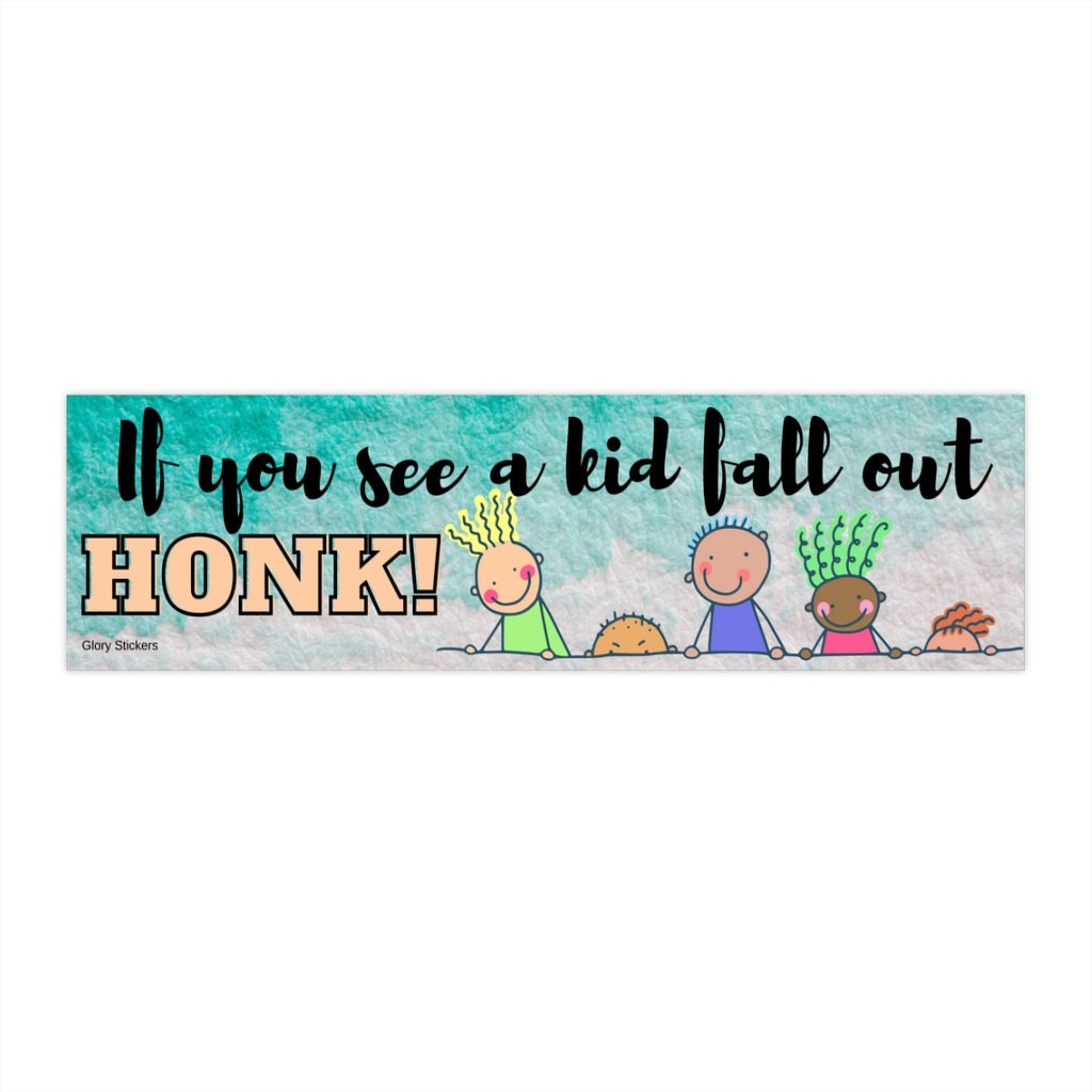 Honk If You Commit Arson Bibble 5PCS Stickers for Window Water