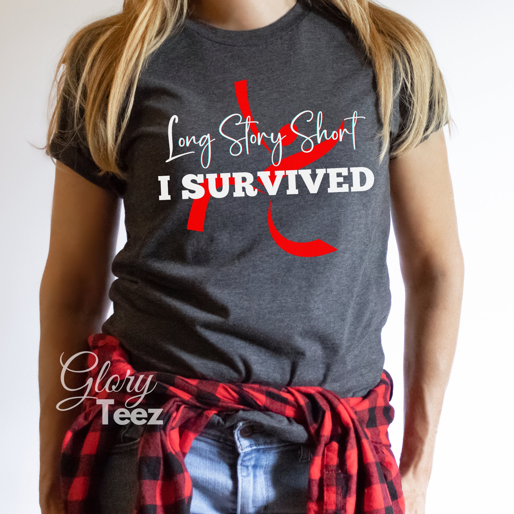 Long Story Short I Survived Shirt Red Ribbon Shirt Stroke Etsy long-story-short-i-survived-shirt-red-ribbon-shirt-stroke-etsy
