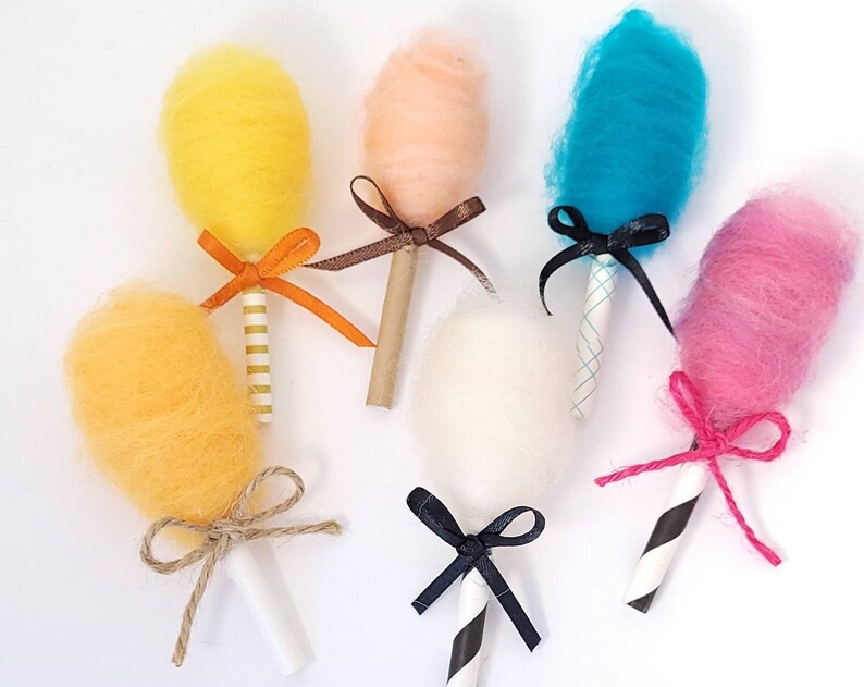 Fake Cotton Candy Decor Coffee Bar Props and Ornament Fun Circus Carnival Candy Land Display