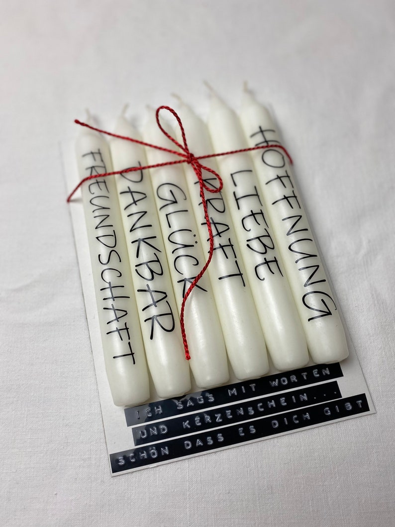 Kerzen Hoffnung Liebe Kraft Glück Geschenk für jede Gelegenheit Etsy.de