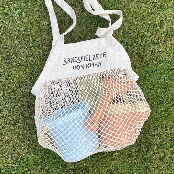 Sandspielzeugtasche Sandbüddel Büddel Spielzeugtasche Spielzeug Netz