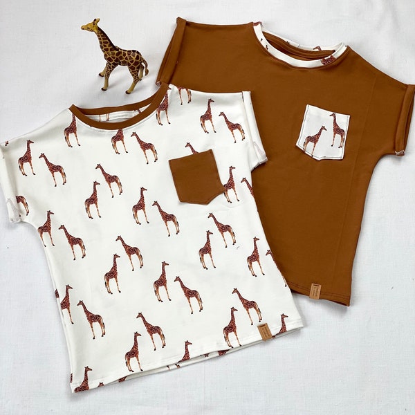 Tshirt Shirt Safari Giraffen basicshirt unisex