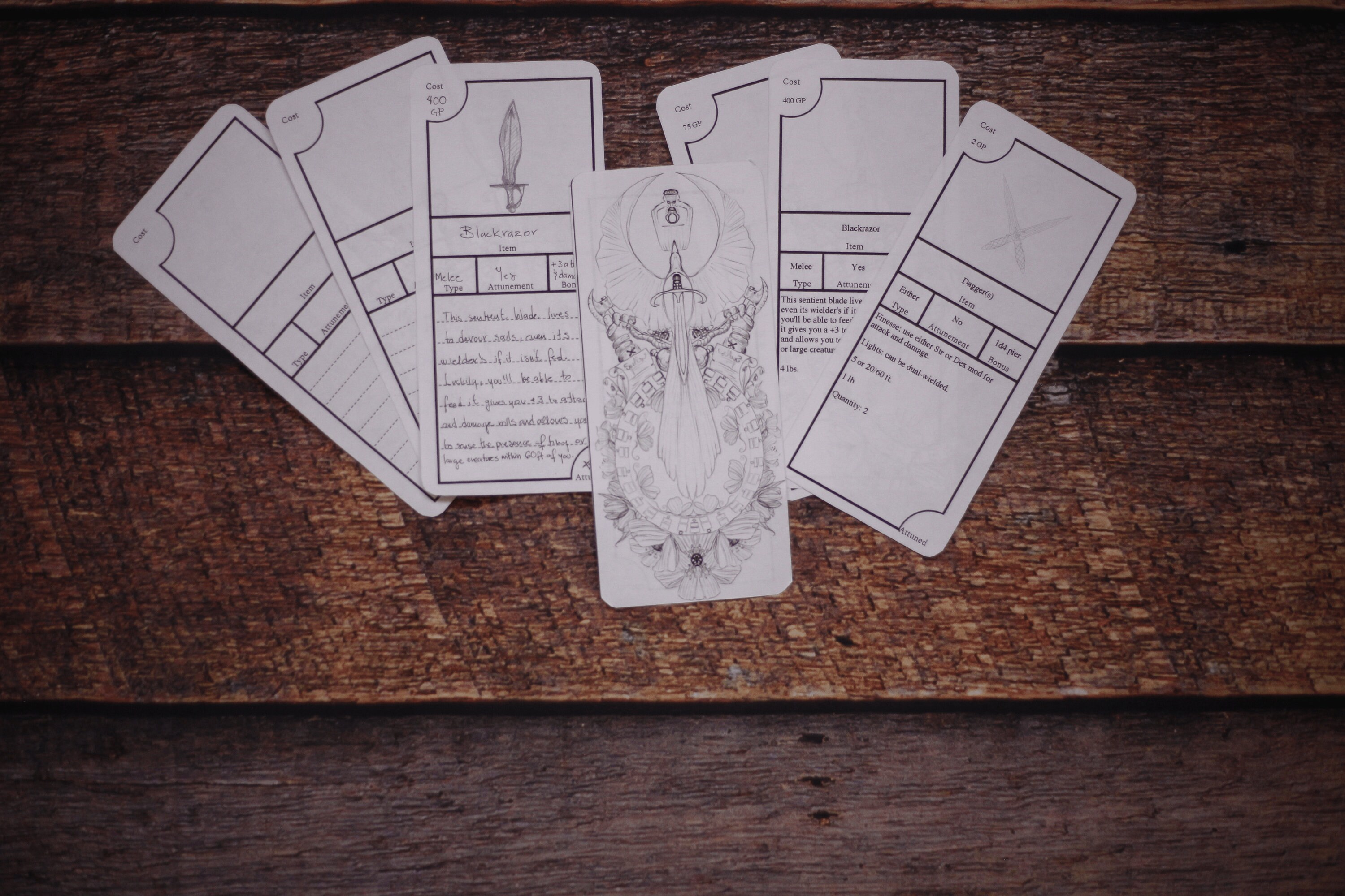 Dnd 5e Fillable Item Cards digital Download Etsy