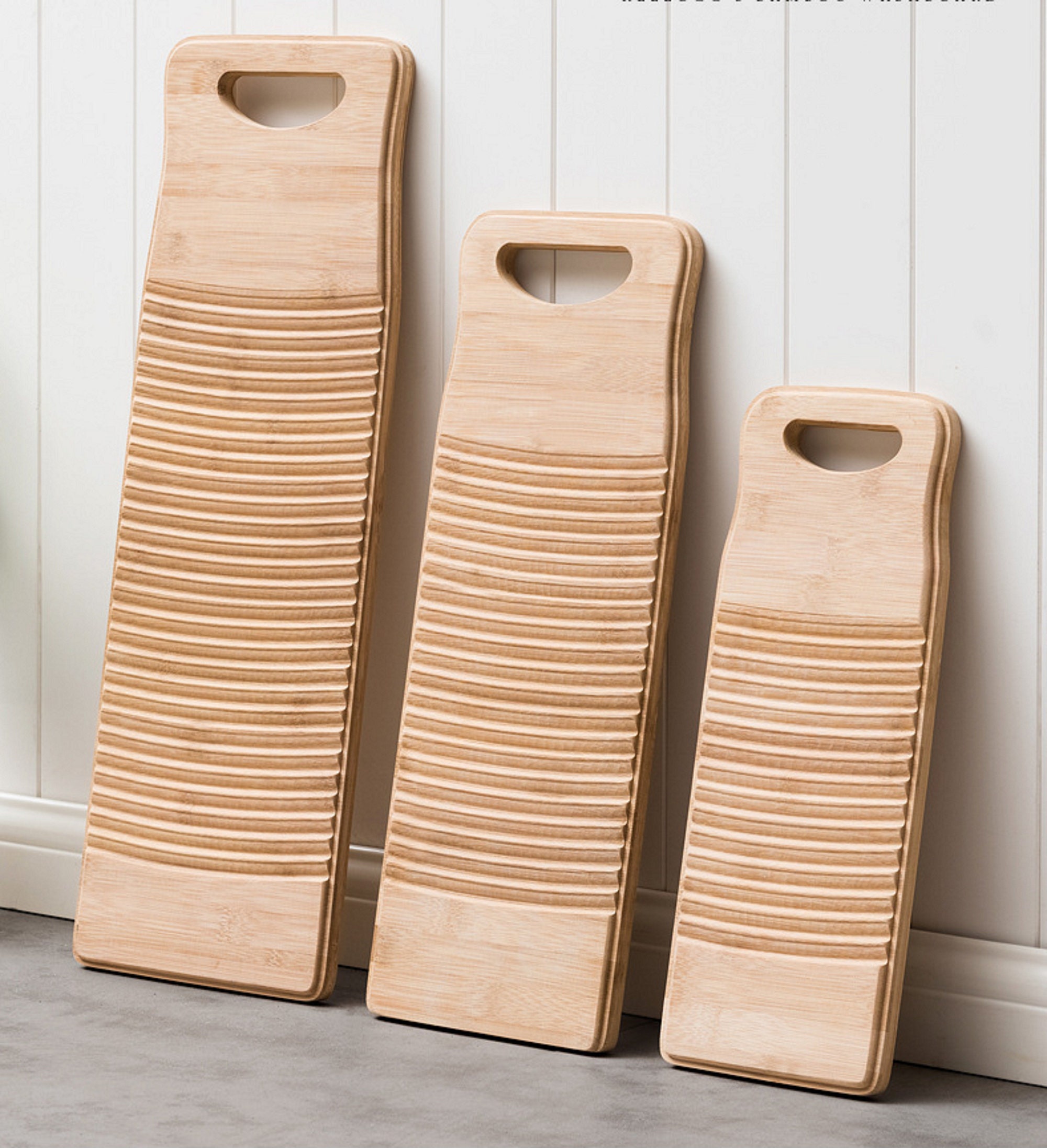 Natural bamboo hand washboard used for laundry small wooden Etsy