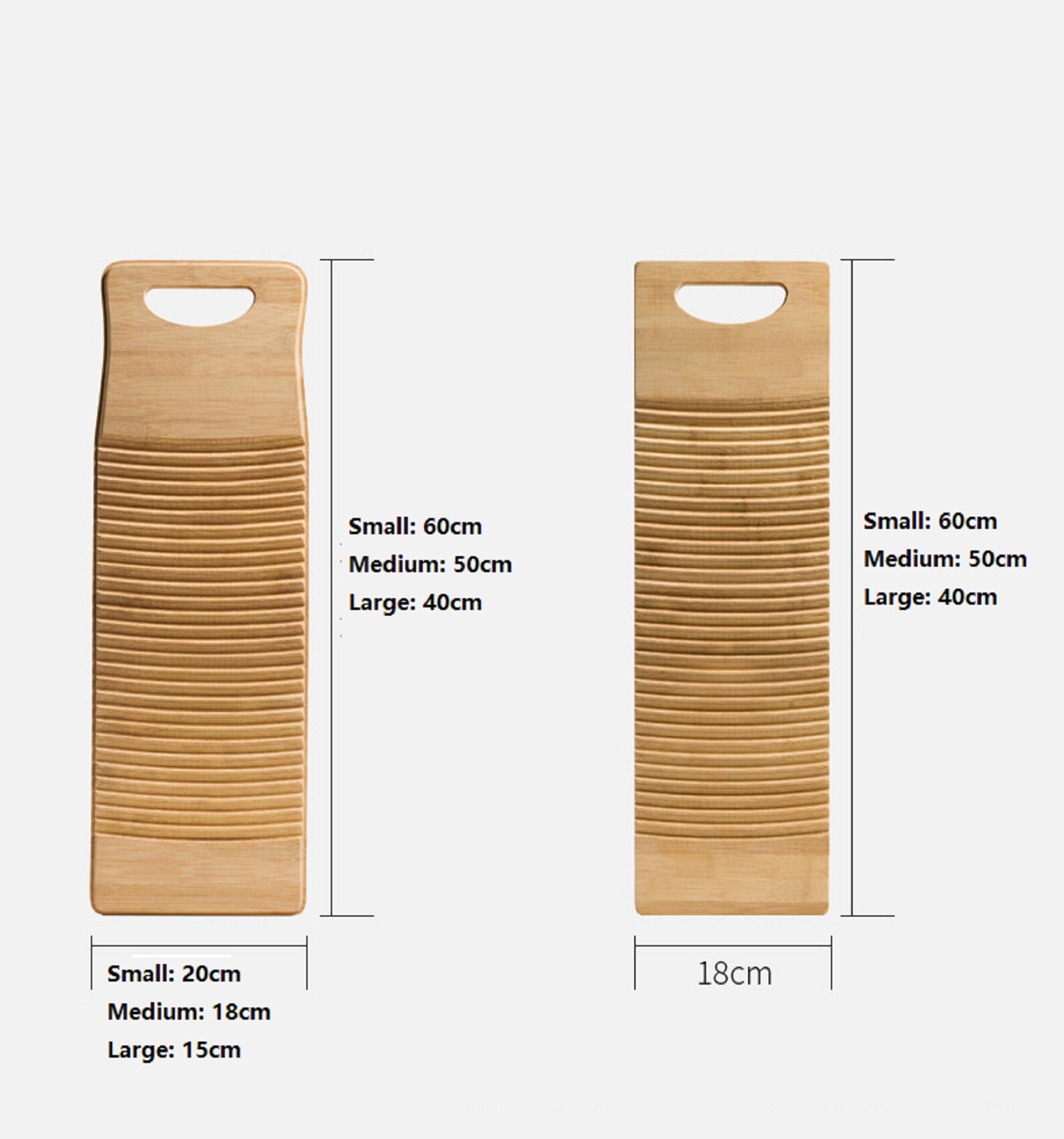 Natural bamboo hand washboard used for laundry small wooden Etsy