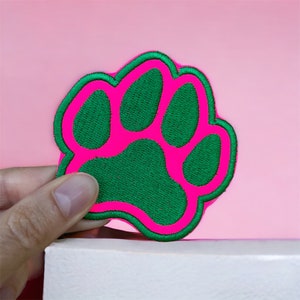 Paw Print Patch – Dog Embroidered Badge | Sew On, Iron On