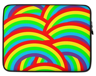 Rainbow Laptop Sleeve: LGBT Pride Neoprene Case