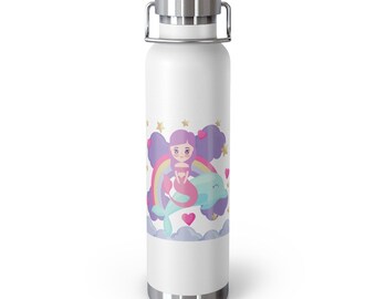 Thermosflasche im Einhorn-Design: 22 Unzen Edelstahlbecher