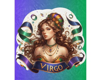 Virgo Zodiac Sherpa Blanket: Custom Polyester Birthday Gift