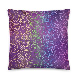 Swirly Kissen, Einweihungsgeschenk, Swirl Design Kissen, modernes Wohndekor