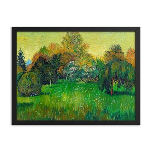 The Poet's Garden Wall Art Framed Poster, Vincent Van Gogh Wall Art Framed Poster, Framed Art Decor, Housewarming Gift
