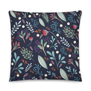 Botanical Cushion, housewarming gift, Leaf Pillow, Modern Home Decor