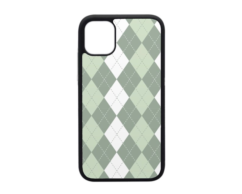 Sage Green Argyle Case Iphone 6 7 8 Plus Iphone X XR XS Max Etsy