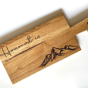 Schneidbrett mit Wunschgravur | Servierbrett | Geschenkidee | personalisiertes Schneidebrett