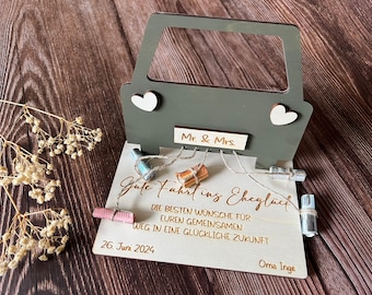 Carte cadeau en bois I cadeau d'argent I cadeau de mariage I cadeau d'anniversaire I cadeau personnel