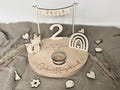 Birthday plate | Personalized birthday decorations | Birthday train | Birthday wreath | Number toppers | Candle | Animal motifs