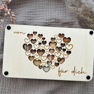 don en espèces | cartes à motifs | cadeau d'anniversaire | carte en bois