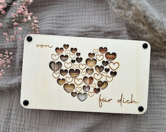 Cash gift | Motif cards | Birthday gift | Wooden card