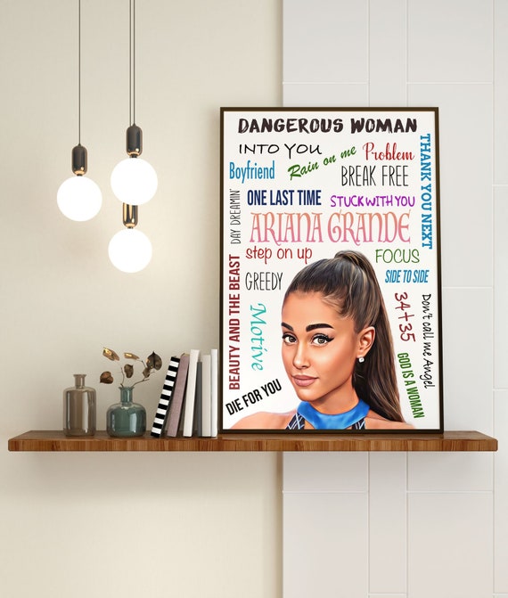 Ariana Grande Word Art Digital Download Printable Typography - Etsy