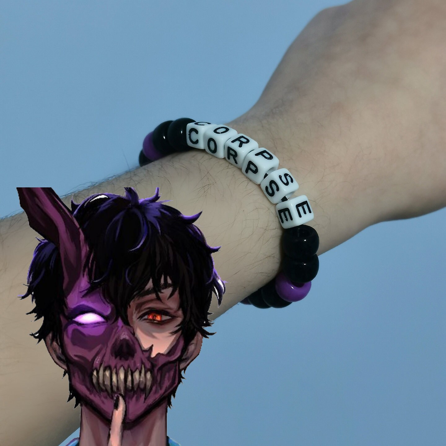 Corpse Husband Bracelet Handmade Stretchy Bracelet | Etsy
