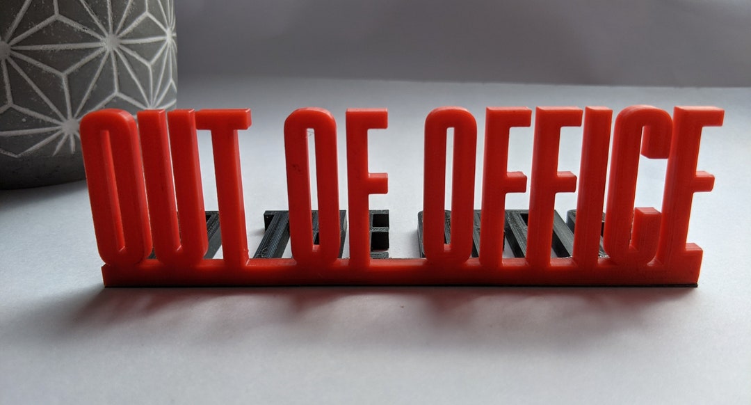 IN & OUT of Office Desk Sign 3D Printed Stylish Desk Etsy