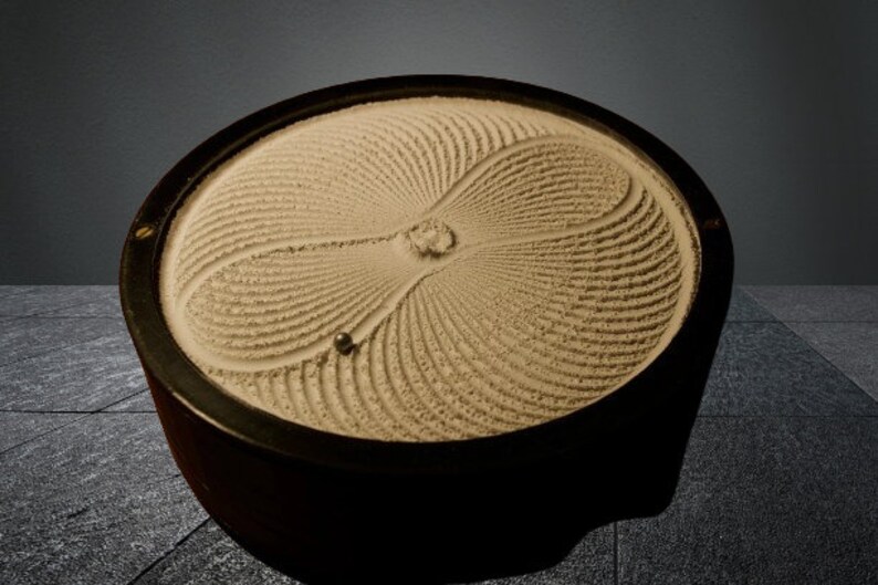 Automatische Zen Garden Sandschale Kinetic Art Bild 1