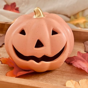 Light Up Porcelain Pumpkin｜Halloween Light Up Pumpkin ｜Halloween Decoration｜Autumn Decoration