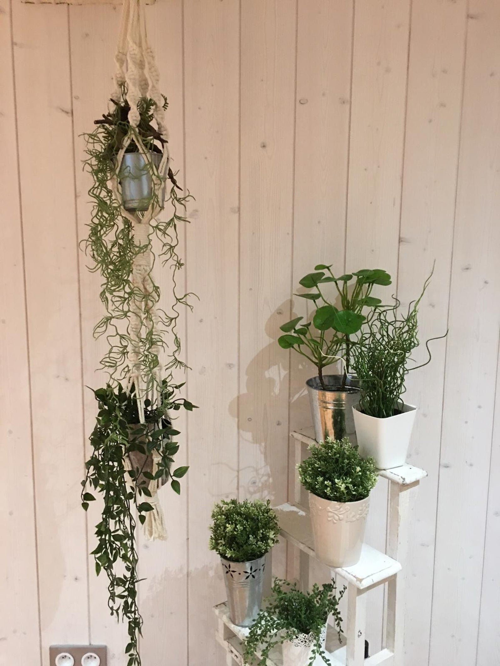 Suspension Pour Plante en Macramé - Modèle June