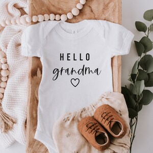 Olá vovó SVG, anúncio de gravidez SVG, arquivo Cricut de anúncio de gravidez, Olá vovó clipart, uso comercial, Svg, dxf, eps, png
