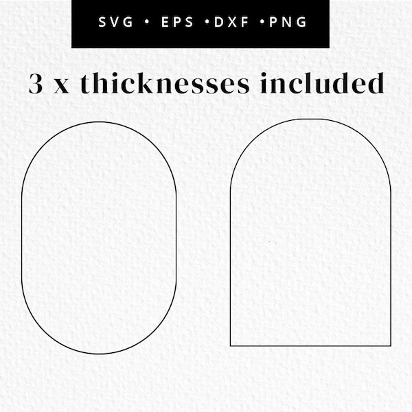 Arch and Oval SVG, Boho SVG Cut Files, Arc shape svg, Oval svg, Arch vector, Oval vector shape, Commercial Use, Svg, dxf, eps, png