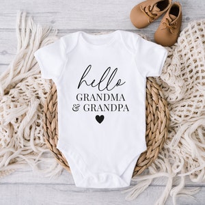 Hola abuela y abuelo SVG, Anuncio de embarazo SVG, Anuncio de embarazo de los abuelos, Uso comercial, Svg, dxf, eps, png