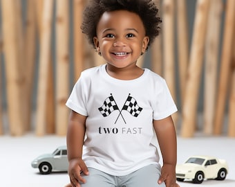 Twee snelle SVG, racewagen 2e verjaardag, tweede verjaardag T-shirt jongen, twee snelle verjaardag Cricut-bestand, 2e verjaardag jongen, commercieel gebruik
