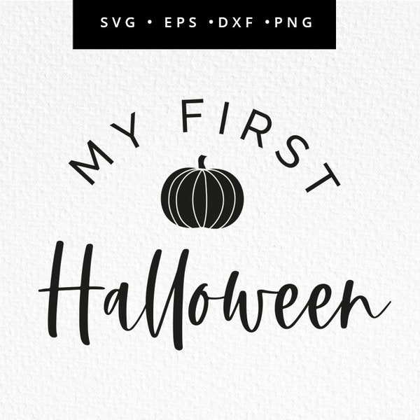 My First Halloween SVG, Pumpkin  Cricut File, Baby Pumpkin Svg for Cricut, My 1st Halloween Cricut File, Babys 1st Halloween Keepsake