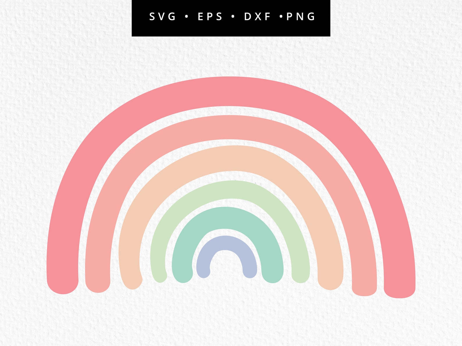 Boho Rainbow SVG Rainbow SVG Cut File Pastel Rainbow - Etsy UK