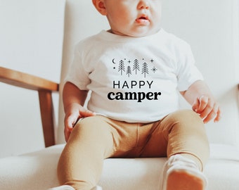 Happy Camper SVG, Camper Cricut File, Camping Clipart, Adventure svg, Commercial Use, Svg, dxf, eps, png