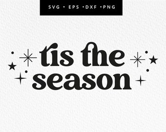 Dit is het seizoen SVG, kerst gesneden SVG-bestand, kerst Cricut-bestand, retro kerst Svg, kersttrui Svg, commercieel gebruik